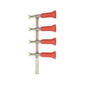 Columna con Pulverizadores Regulables Turbo 4 Salidas Latón