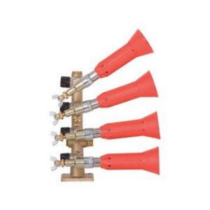Columna 4 Salidas con Pulverizador Regulable Turbo con Módulo Antigota