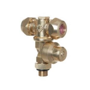Portaboquilla Giratorio Doble con Antigota M.2025 Completo Montado
