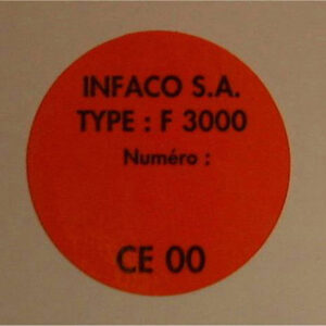Etiquetas Tijera F3000 INFACO 356