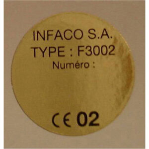 Etiquetas Tijera F3002 INFACO 356N