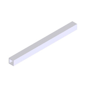 Tubo aluminio 7.5x7.5x100mm INFACO E332